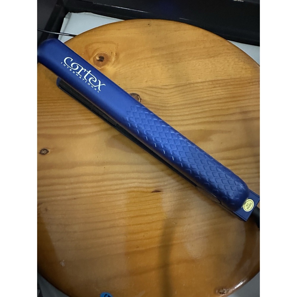 Cortex Blue Ceramic Flat Iron Hair Straightener 1 Inch – Tested &‎ Working